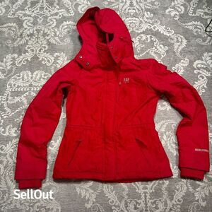 Abercrombie & Fitch Men's Red Hooded Windbreaker Jacket Size S Standard